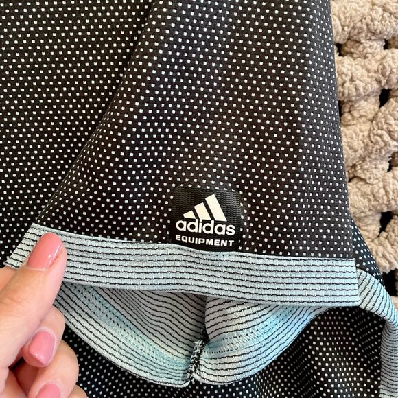 Adidas Dark Grey Polka Dot Golf Polo Shirt - Size Large - Picture 9 of 11